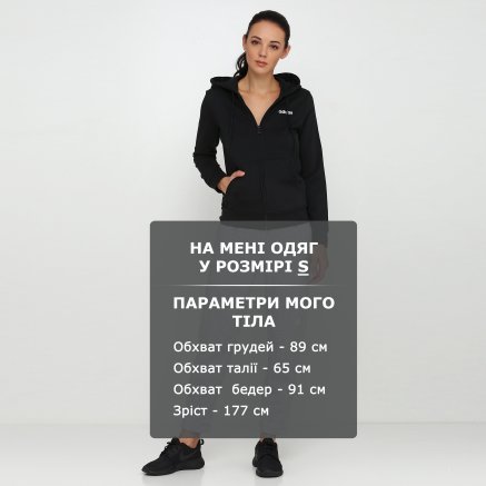Кофта Adidas W E Pln Fz Hd - 118394, фото 6 - интернет-магазин MEGASPORT