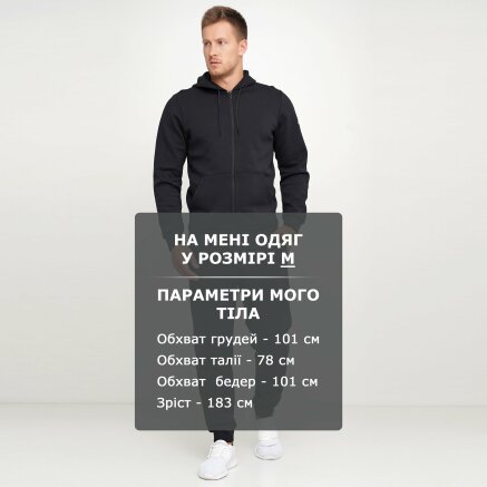 Кофта Adidas M Mh Plain Fz - 118422, фото 6 - интернет-магазин MEGASPORT