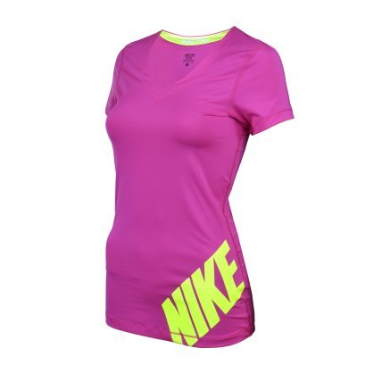 Футболка Nike Pro Logo Ss Top - 83693, фото 1 - інтернет-магазин MEGASPORT