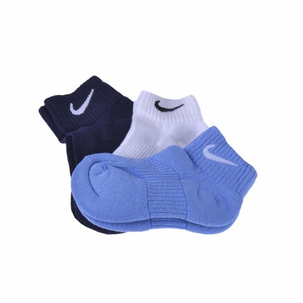 Шкарпетки Nike 3p Yth Ctn Cush Qtr W/ Moist M - 83801, фото 1 - інтернет-магазин MEGASPORT