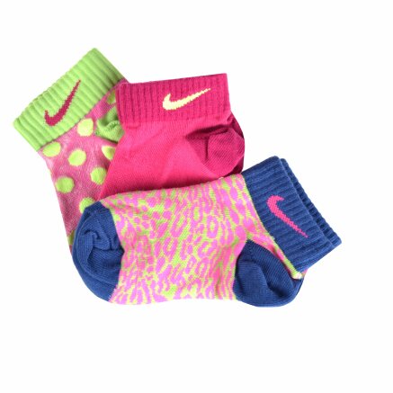 Шкарпетки Nike 3p Girl's Graphic Ltw Ctn Low - 86895, фото 1 - інтернет-магазин MEGASPORT