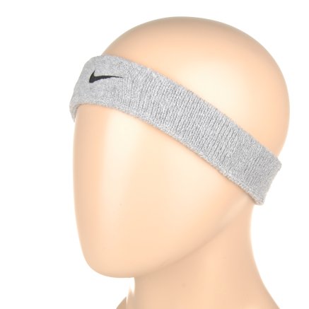 Аксесуари для тренувань Nike Swoosh Headband Grey Heather/Black - 97118, фото 1 - інтернет-магазин MEGASPORT