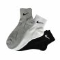 Шкарпетки Nike 3ppk Lightweight Quarter (S,M,, фото 2 - інтернет магазин MEGASPORT