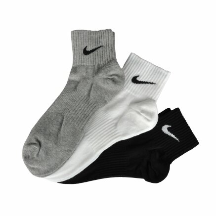 Шкарпетки Nike 3ppk Lightweight Quarter (S,M, - 542, фото 2 - інтернет-магазин MEGASPORT