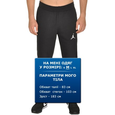 Спортивные штаны Jordan Men's Jordan Flight Fleece With Cuff Pant - 94958, фото 7 - интернет-магазин MEGASPORT