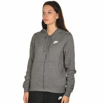 Кофта Nike W Nsw Hoodie Fz Flc - 106489, фото 2 - інтернет-магазин MEGASPORT