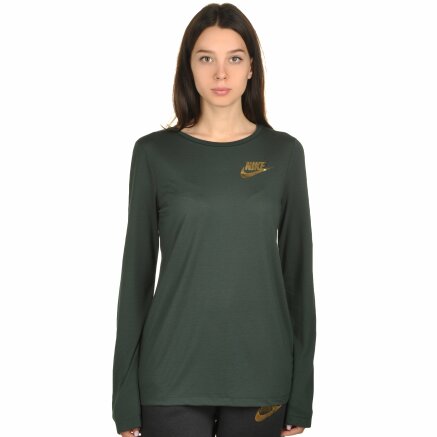 Кофта Nike W Nsw Essntl Top Ls Metallc - 107759, фото 1 - интернет-магазин MEGASPORT