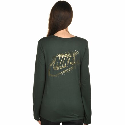 Кофта Nike W Nsw Essntl Top Ls Metallc - 107759, фото 3 - интернет-магазин MEGASPORT