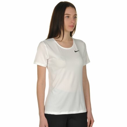 Футболка Nike W Np Top Ss All Over Mesh - 108602, фото 4 - інтернет-магазин MEGASPORT
