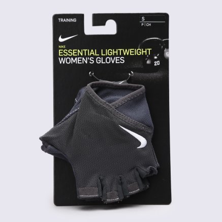 Перчатки Nike Women's Gym Essential Fitness Gloves S Anthracite/Anthracite/White - 113014, фото 1 - интернет-магазин MEGASPORT