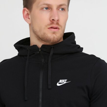 Кофта Nike M NSW CLUB HOODIE FZ JSY - 114716, фото 4 - интернет-магазин MEGASPORT