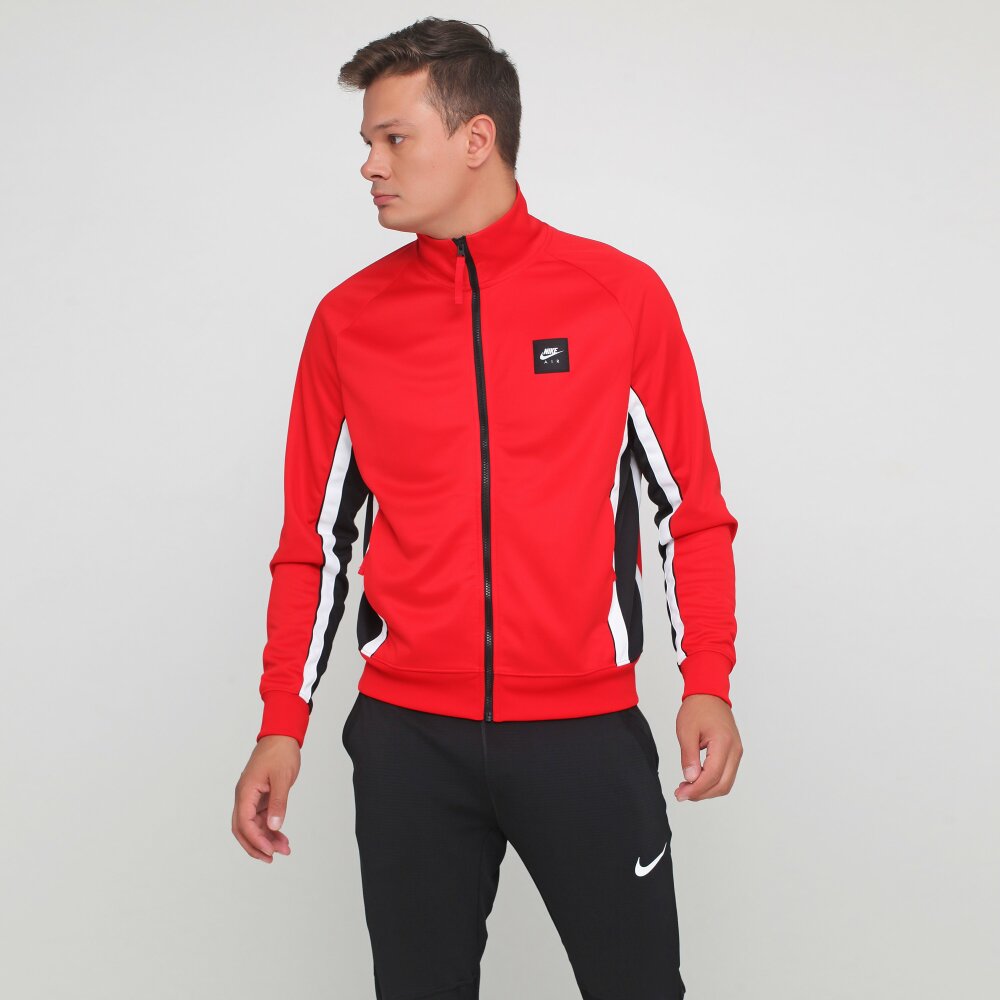 Кофта Nike M Nsw Air Jkt Pk | Цвет:красный,черный,белый | купить в ...