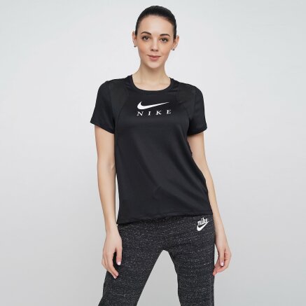 Футболка Nike W Nk Run Top Ss Gx - 121999, фото 1 - інтернет-магазин MEGASPORT