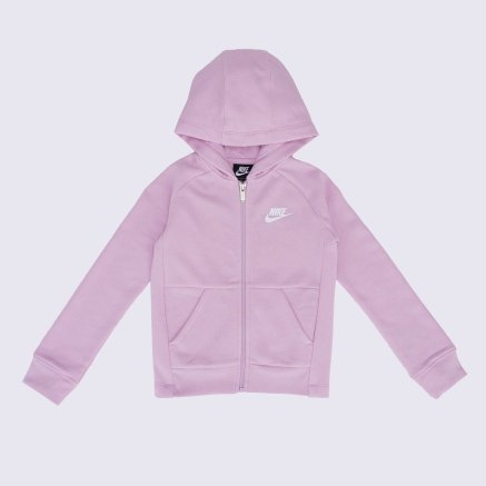 Кофта Nike детская G Nsw Pe Flc Full Zip - 126878, фото 1 - интернет-магазин MEGASPORT