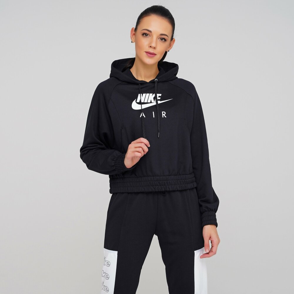 Кофта Nike W Nsw Air Hoodie Flc | Цвет: черный | купить в интернет ...
