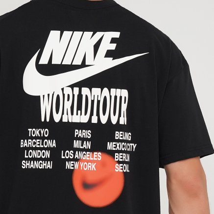 Футболка Nike M Nsw Tee World Tour 2 | Цвет: черный | купить в