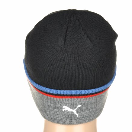 Шапка Puma Bmw Mts Apex Knit Beanie - 94736, фото 3 - интернет-магазин MEGASPORT