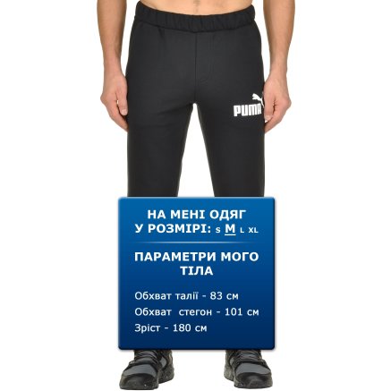 Спортивные штаны Puma Ess No.1 Sweat Pants, Fl, Cl - 94628, фото 6 - интернет-магазин MEGASPORT