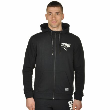 Кофта Puma Style Tec Fz Hoody Tr - 100180, фото 1 - интернет-магазин MEGASPORT