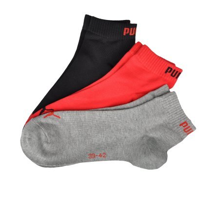 Носки Puma Quarter Socks 3 Pair - 90013, фото 1 - интернет-магазин MEGASPORT