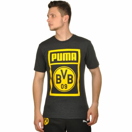Футболка Puma Bvb Shoe Tag Tee - 111697, фото 1 - интернет-магазин MEGASPORT