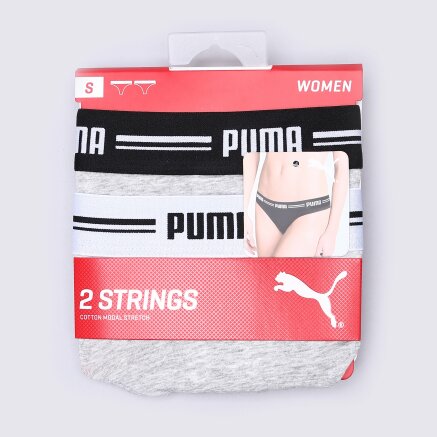 Нижнее белье Puma Iconic String 2p Packed - 112070, фото 1 - интернет-магазин MEGASPORT