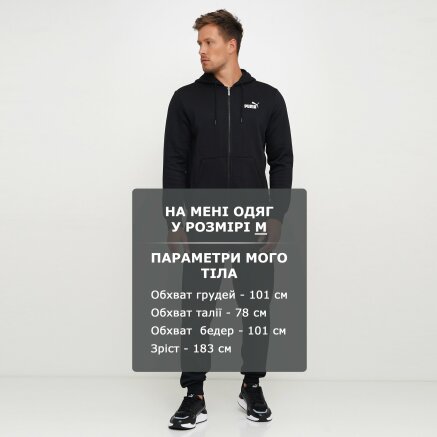 Кофта Puma Essentials Fleece Hooded Jkt - 111970, фото 6 - интернет-магазин MEGASPORT