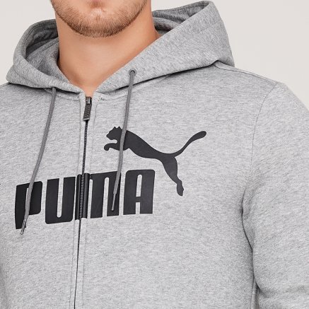 Кофта Puma Essentials Fleece Hooded Jkt - 125883, фото 4 - интернет-магазин MEGASPORT