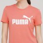 Футболка Puma Ess Logo Heather Tee, фото 4 - интернет магазин MEGASPORT