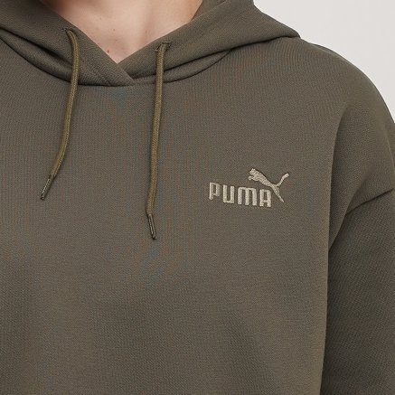 Кофта Puma ESS+ Embroidered Cropped Hoodie FL - 140649, фото 4 - интернет-магазин MEGASPORT