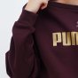 Кофта Puma ESS+ Metallic Logo Crew FL, фото 4 - интернет магазин MEGASPORT