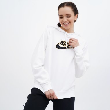 Кофты Nike W Nsw Flc Gx Prnt Hoodie Ftra - 143578, фото 1 - интернет-магазин MEGASPORT