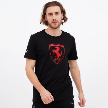 Футболки Puma Ferrari Race Tonal Shield Tee - 144488, фото 1 - інтернет-магазин MEGASPORT