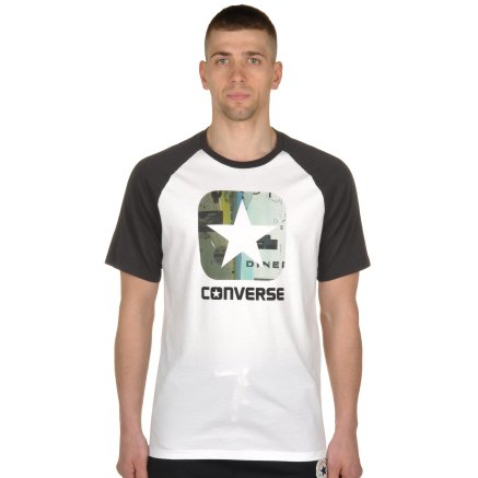 Футболка Converse Icon Pattern Fill Classic Fit Ss Raglan - 93307, фото 1 - интернет-магазин MEGASPORT