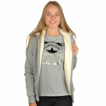 Кофта Converse Sherpa Lined Cp Fz Hoodie - 96255, фото 5 - інтернет-магазин MEGASPORT