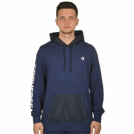 Кофта Converse Mixed Media Pullover Hoodie - 106962, фото 1 - інтернет-магазин MEGASPORT