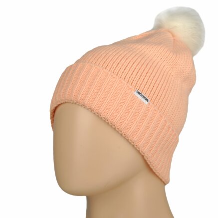 Шапка Converse Fur Pom Knit - 106995, фото 1 - інтернет-магазин MEGASPORT