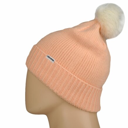 Шапка Converse Fur Pom Knit - 106995, фото 2 - інтернет-магазин MEGASPORT