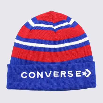 Шапка Converse Striped Cuff Beanie - 113186, фото 1 - интернет-магазин MEGASPORT