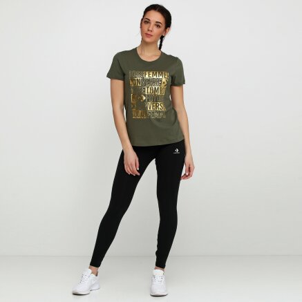 Футболка Converse Femme Verbiage Short Sleeve Crew - 116995, фото 2 - интернет-магазин MEGASPORT