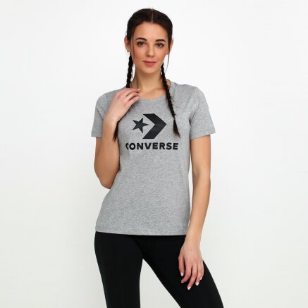 Футболка Converse Star Chevron Core Ss Tee - 117023, фото 1 - интернет-магазин MEGASPORT