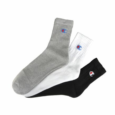 Шкарпетки Champion 3pk Short Crew Socks - 92665, фото 1 - інтернет-магазин MEGASPORT