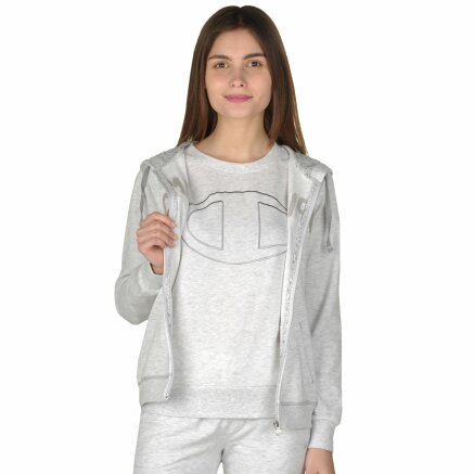 Кофта Champion Hooded Full Zip Sweatshirt - 92687, фото 5 - интернет-магазин MEGASPORT