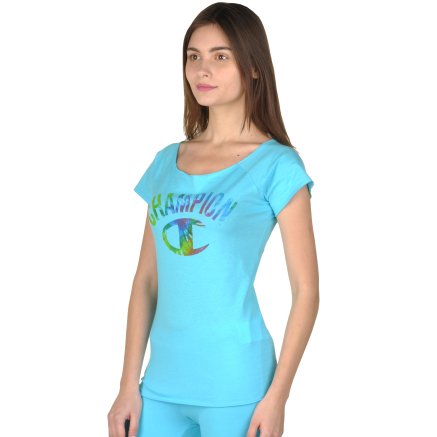 Футболка Champion Boat Neck T'shirt - 92692, фото 2 - интернет-магазин MEGASPORT