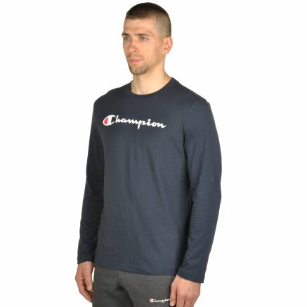 Футболка Champion Long Sleeve Crewneck T-Shirt - 95207, фото 2 - интернет-магазин MEGASPORT