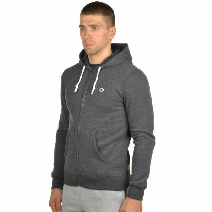 Кофта Champion Hooded Full Zip Sweatshirt - 95218, фото 2 - интернет-магазин MEGASPORT