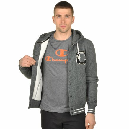 Кофта Champion Full Buttoned Hooded Sweatshirt - 95251, фото 6 - интернет-магазин MEGASPORT
