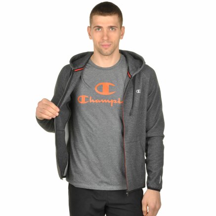 Кофта Champion Hooded Full Zip Sweatshirt - 95246, фото 6 - интернет-магазин MEGASPORT