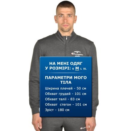 Кофта Champion Full Zip Sweatshirt - 95211, фото 7 - интернет-магазин MEGASPORT