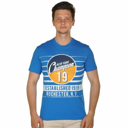 Футболка Champion Crewneck T-Shirt - 101062, фото 1 - интернет-магазин MEGASPORT
